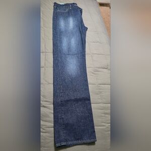 Levi's 501 Button Fly Men's Straight Jeans in Faded Blue Wash